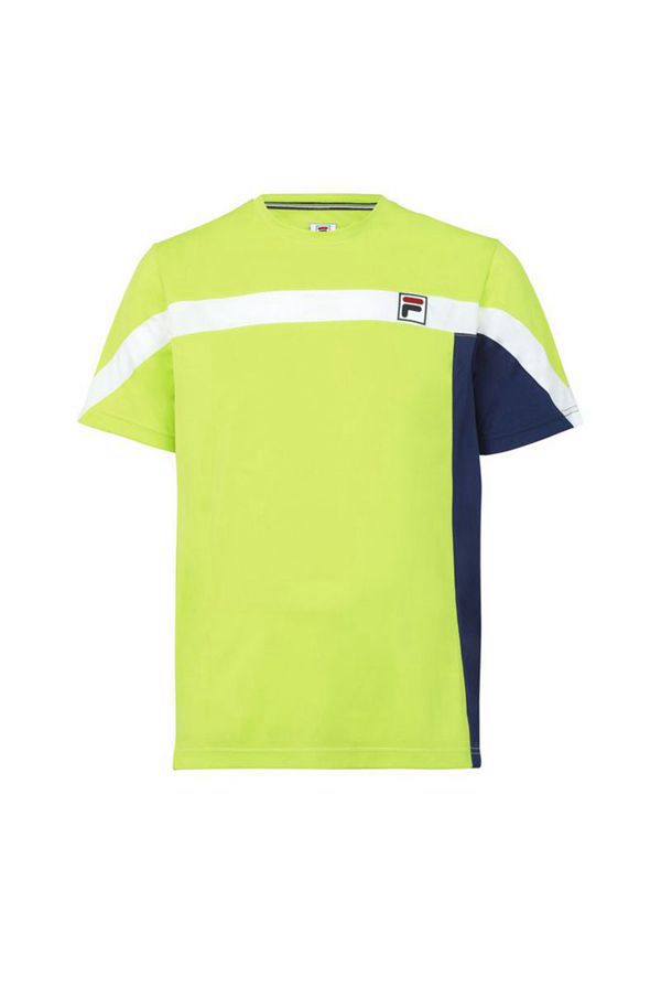 Fila Plr Crew Men's Tops - Light Green/Navy/White,NZ 93-85013